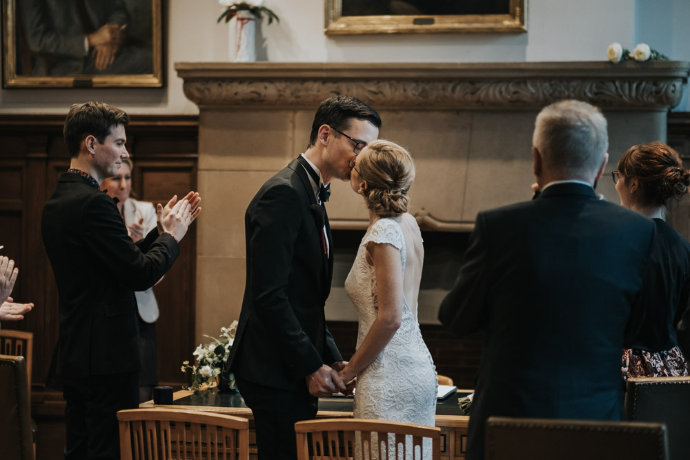 Intime Winterhochzeit Schloss Bensberg