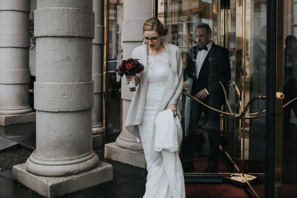 Intime Winterhochzeit Schloss Bensberg