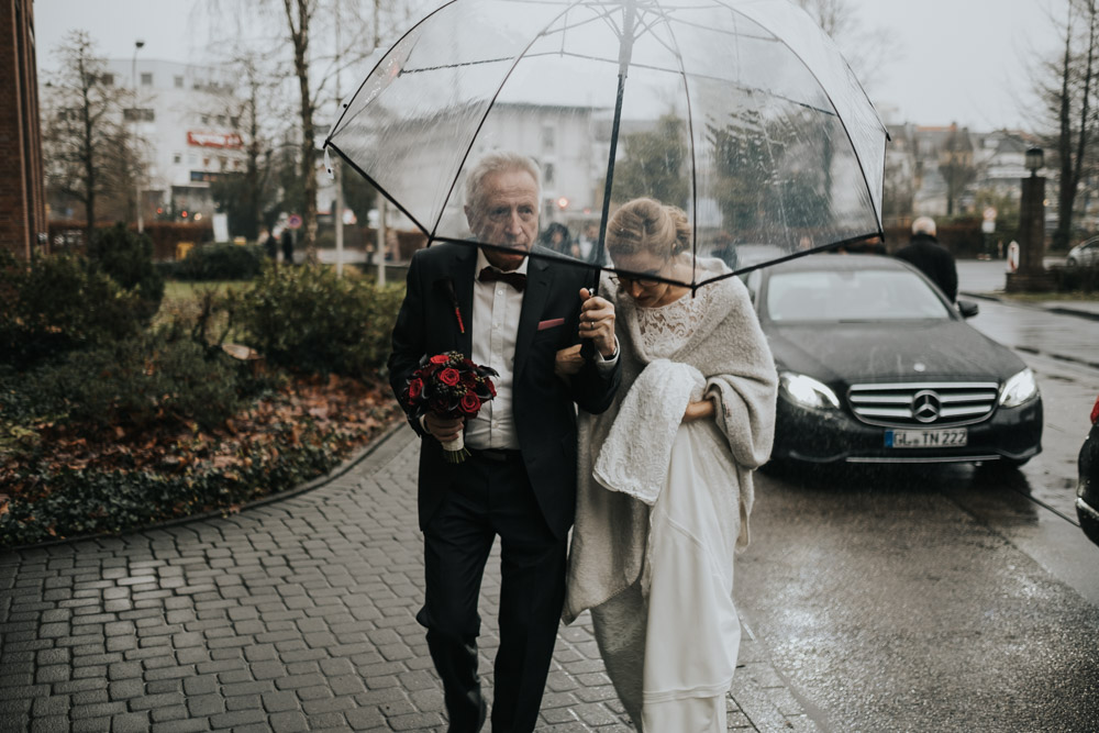 Intime Winterhochzeit Schloss Bensberg